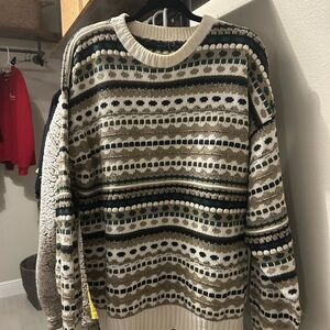 Patterned Knit Sweater